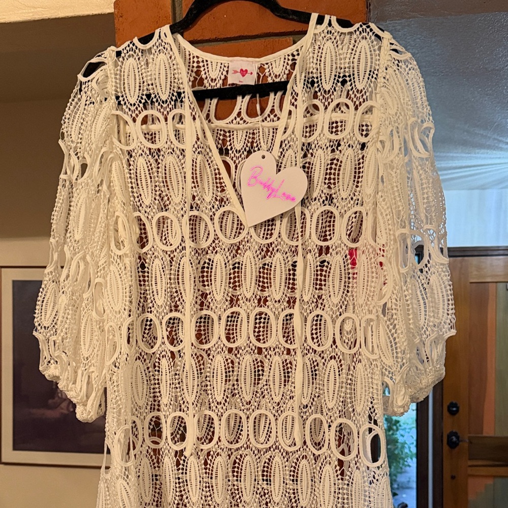 Elegant White Lace Women Top